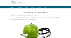 Desktop Screenshot of lebensstilmedizin.org